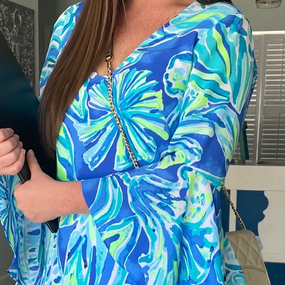 Lilly Pulitzer Silk Multicolor Dress size 8 - Picture 2 of 4